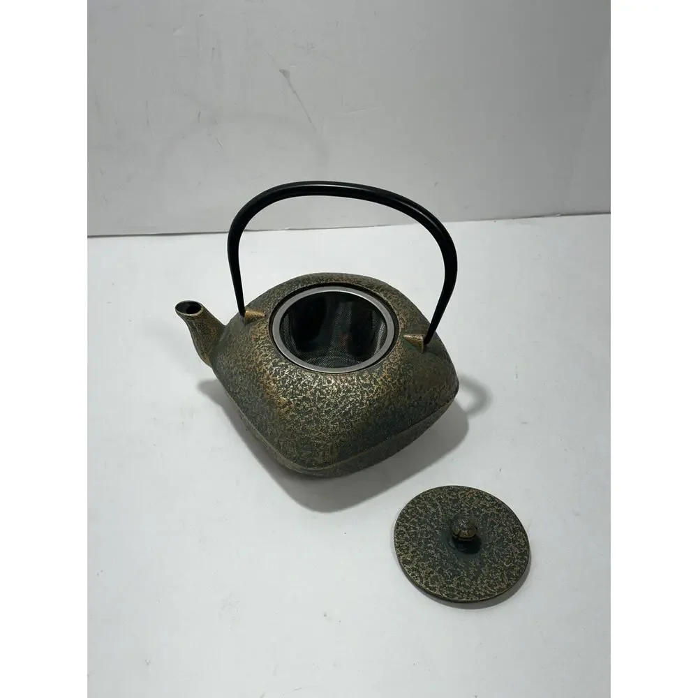Japanese Rock Casting Iron Tea Pot‎ Kettle With Infuser Gorgeous Teapot Japan